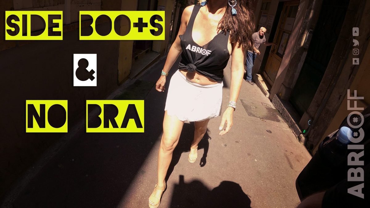 Elle montre ses seins dans les rues du vieux nice