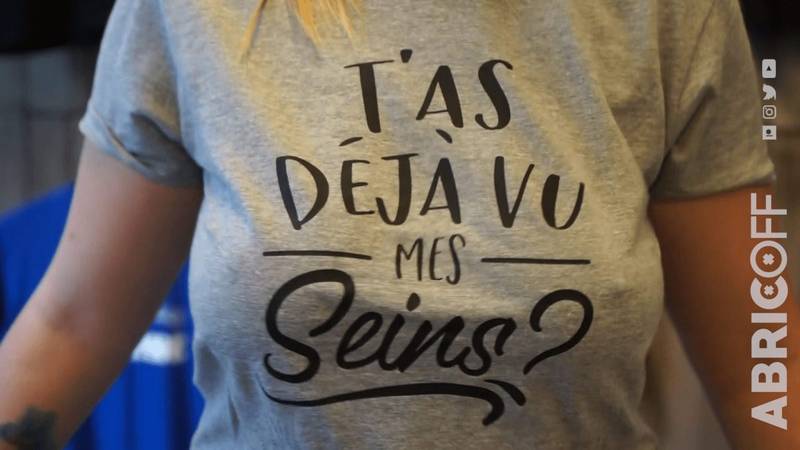 T-shirt t'as deja vu mes seins